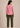 Flurr pink Mira asymmetrical top for women back view, contemporary workwear style