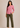 Flurr pink Mira asymmetrical top for women front view, modern officewear top