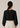 Flurr Office Crush Top in black back view