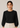 Flurr Office Crush Top in black front view