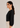 Flurr Office Crush Top in black left side view