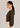 Flurr Office Crush Top in chocolate brown left side view
