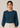 Flurr Office Crush Top in teal blue front view
