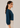 Flurr Office Crush Top in teal blue right side view