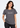 Flurr Own Your Pace Grey Printed Top front view