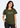 Flurr Own Your Pace Olive Printed Top front view