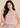 Flurr soft pink Pearl Pleat Top with flutter sleeves front close-up