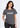 Flurr Soft Power Grey Printed Top front view
