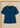 Flurr teal blue Maison Collar Top displayed on hanger