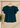Flurr teal blue Pearl Pleat Top with flutter sleeves displayed on hanger