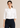 Flurr Tie Neck Top front closeup showing bow neckline and gathered sleeves
