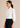 Flurr Tie Neck Top left side view