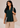 Flurr Tulip Sleeves Top front closeup showcasing the neckline, tulip sleeves and structured fit