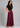 Flurr wine berry wide leg pants right side view for women’s officewear