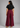 Flurr wine berry wide leg pants back view for women’s officewear