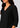Flurr women’s black pure linen top silhouette close-up