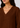 Flurr women’s chestnut brown pure linen top neckline close-up