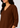 : Flurr women’s chestnut brown pure linen top silhouette close-up