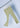 Golden olive flare pants, on a hanger