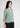Golden olive textured shirt top, angled front view