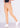 Golden sand cotton legging, angled front view
