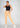 Golden sand cotton legging, full-length view