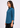 Ink blue shirt collar top, side view facing left
