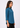 Ink blue shirt collar top, side view facing right