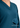 V-neckline and textured fabric close-up, ink blue top
