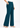 Ink blue wide leg trousers, side view