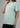 Laurel green boyfriend tee, close-up