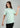 Laurel green boyfriend tee for women, front view