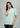 Laurel green boyfriend tee, front pose