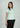 Laurel green everyday top, angled front view