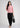Light pink shirt with black trousers, full-length office look