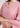 Three-quarter sleeve close-up, light pink textured shirt