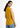 Mustard gold sleeveless top, back view over the shoulder