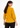 Mustard gold textured top, back view over the shoulder
