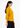 Mustard gold V-neck top for women, side view