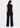 Navy sleeveless top and trousers set, back view