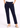 Navy straight fit pants, front view, hands in pockets