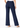 Navy wide leg trousers, back view