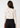 Off-white printed work top, back view