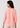 Pink pure linen top, back view