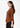 Rust V-neck top for women, side view