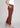 Rusty brown wide leg trousers for women, side view