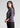 Smoky lavender shirt-style top for women, side view