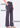 Smoky lavender wide leg trousers, with feature labels