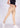 Soft beige cotton legging, side view