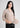 Soft beige formal shirt for women in textured fabric